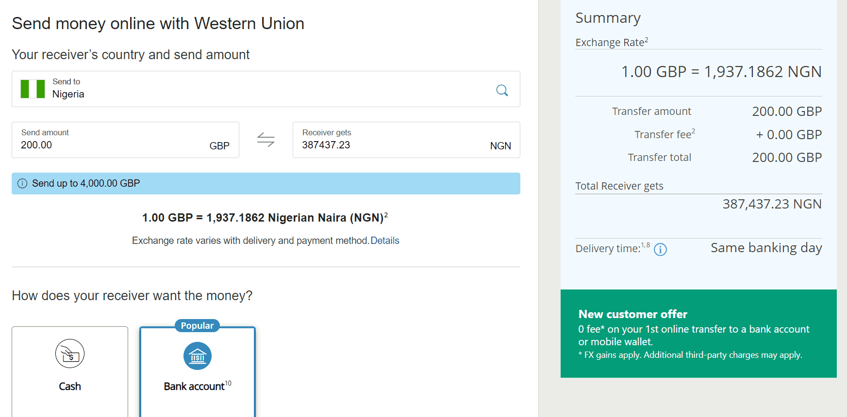 Money transfers from the UK to Nigeria: which service is better