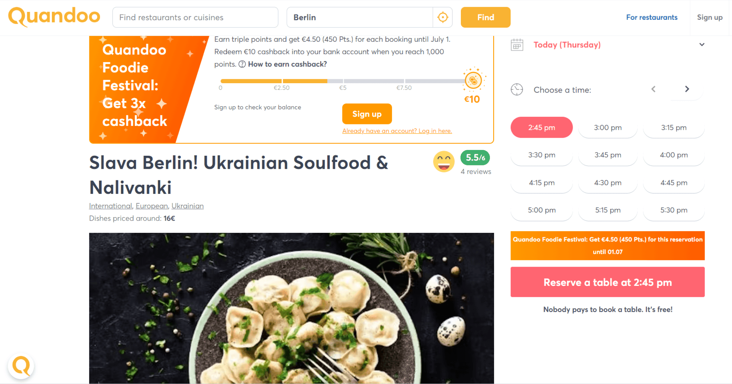 Ukrainian restaurants in Berlin