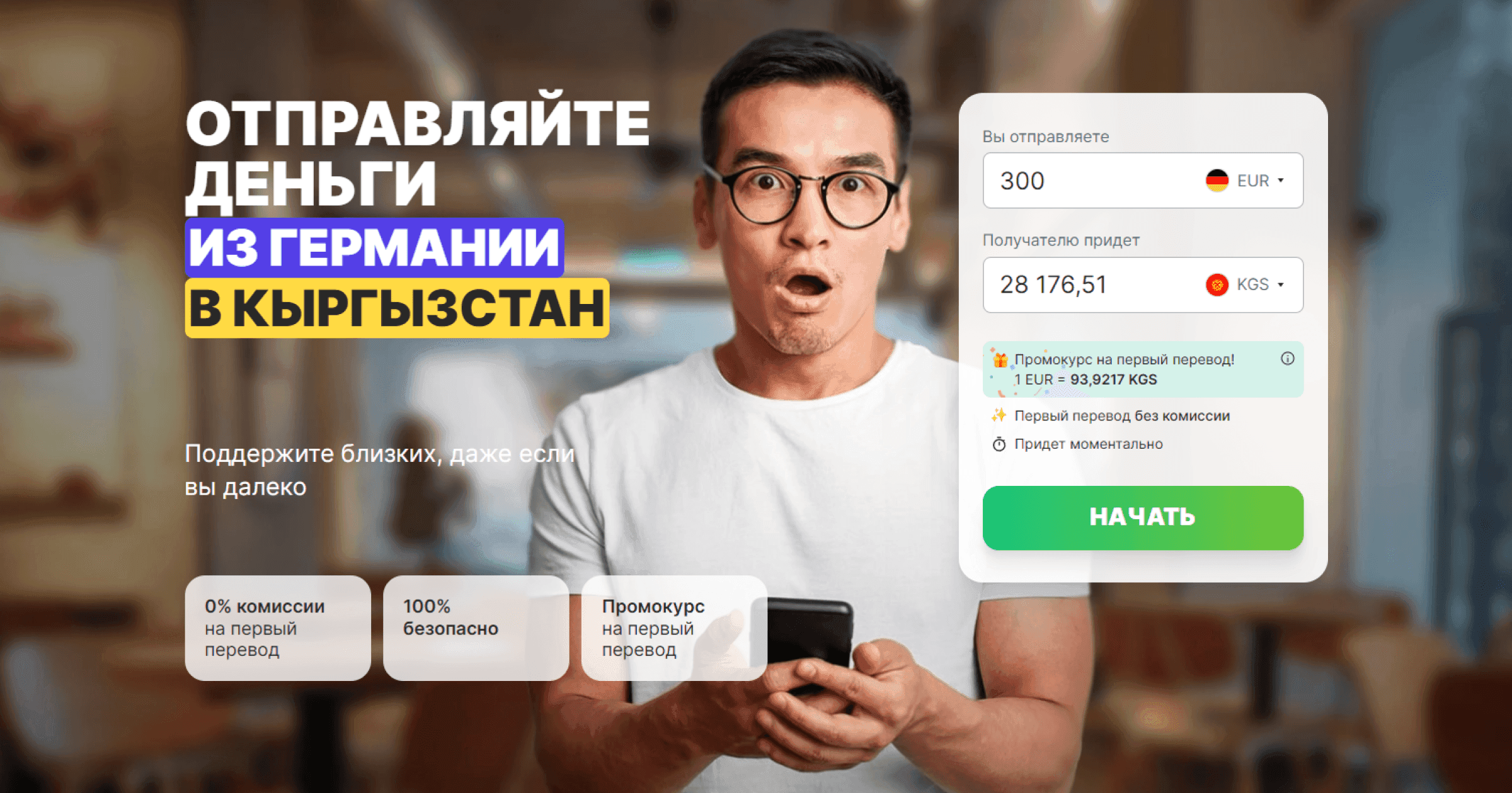 Переводы из Европы в Кыргызстан: Profee, Paysend, Золотая Корона 