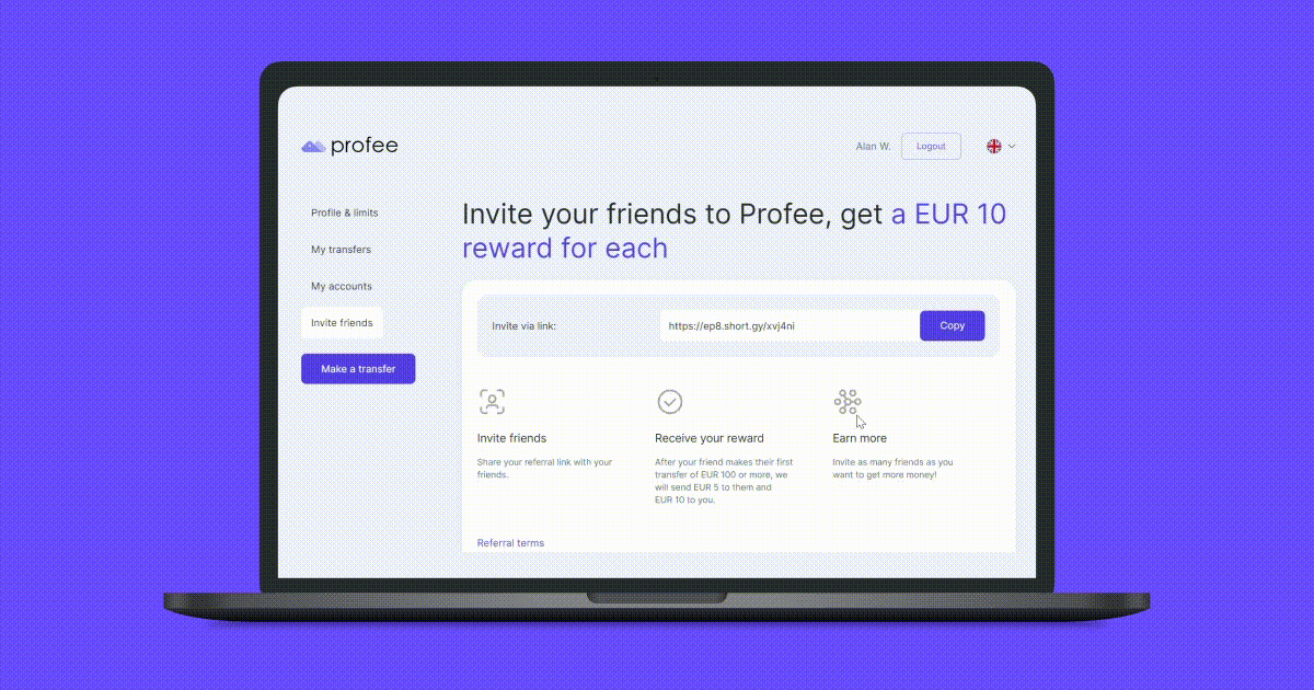 How to use Profee's referral programme | Profee Blog