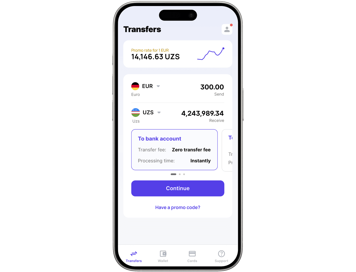 Transfer SEK to CAD